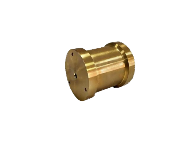 Precision brass CNC component with as-machined smooth surface finish