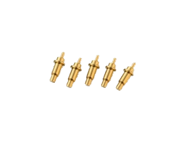Brass precision pins with brushed surface and CD pattern decorative finish